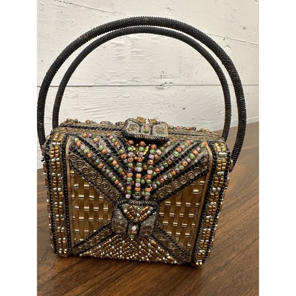 MARY FRANCIS Beautiful Vintage Beaded Evening Bag-Minty Condition! - Picture 2 of 12